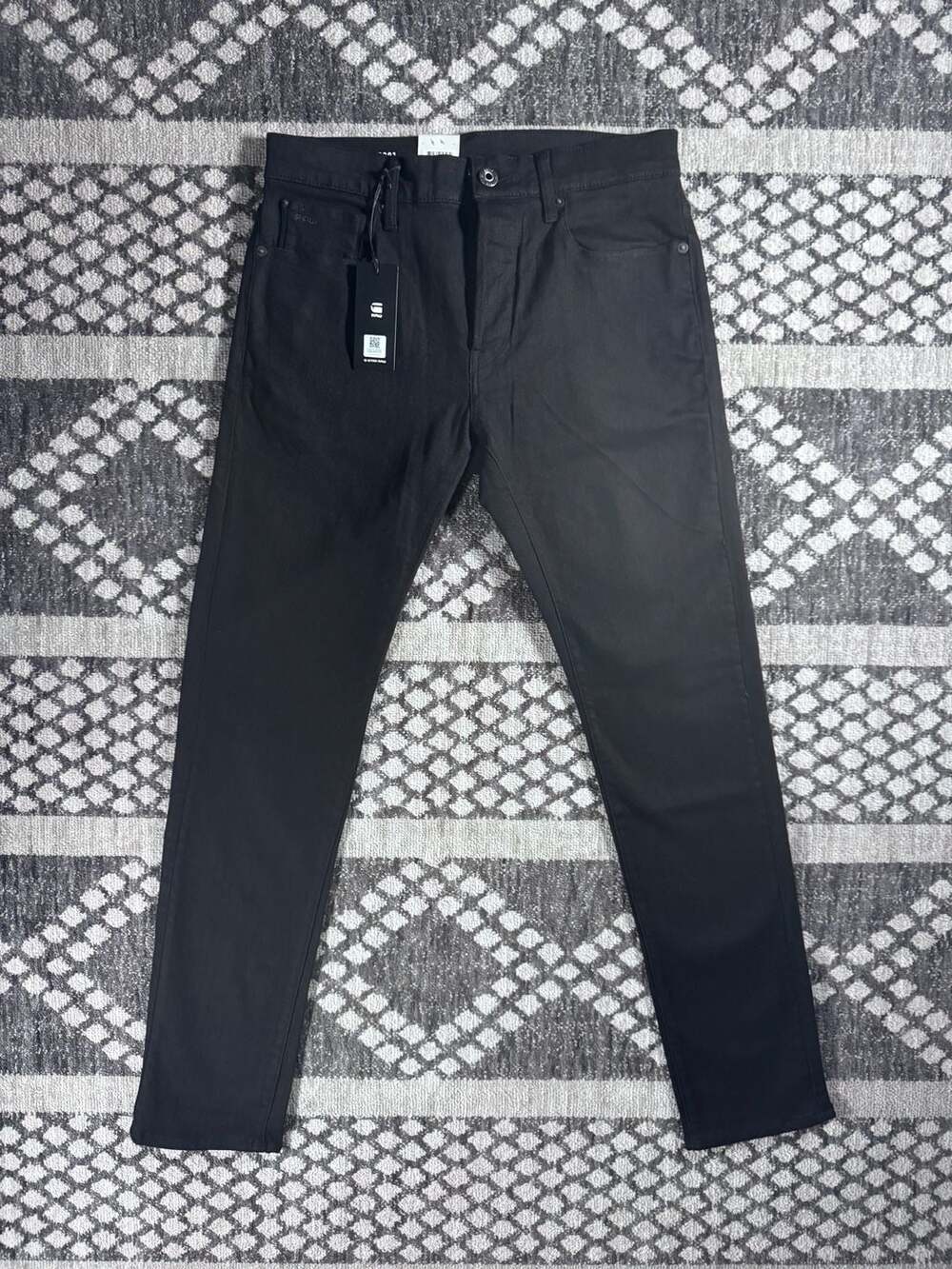 G-Star Raw 3301 Slim Jeans Pitch Black Size 30/32